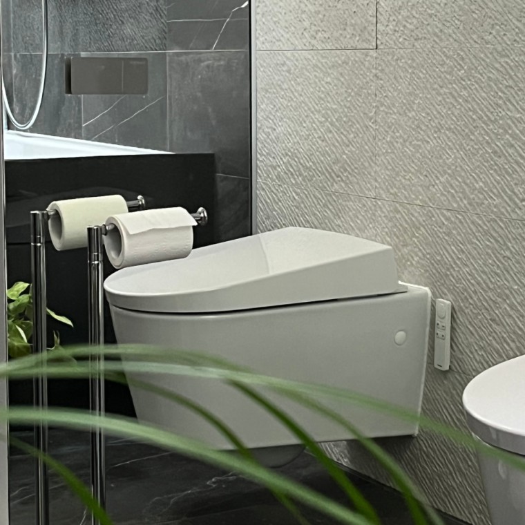 Łazienka z produktami Geberit