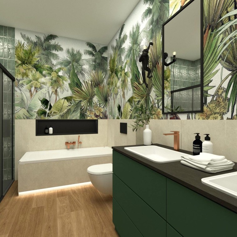 Projekt łazienki z produktami Geberit