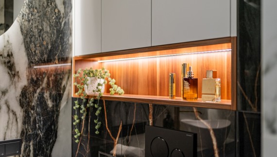 Łazienka w mieszkaniu w stylu afrykańskim