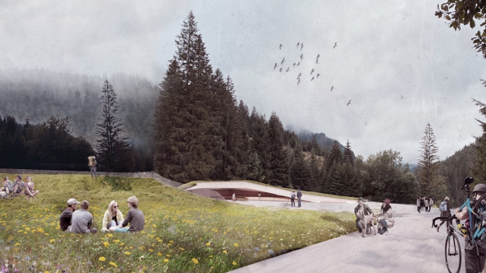 Projekt w konkursie "Projekt łazienki" w Dolinie Chochołowskiej Projekt w konkursie "Projekt łazienki" w Dolinie Chochołowskiej