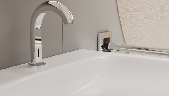 Bateria Geberit Piave w łazience bez barier