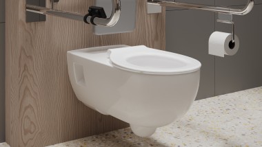 Strefa WC w łazience bez barier