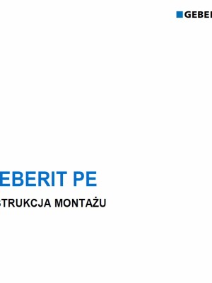 Geberit PE. Instrukcja montażu