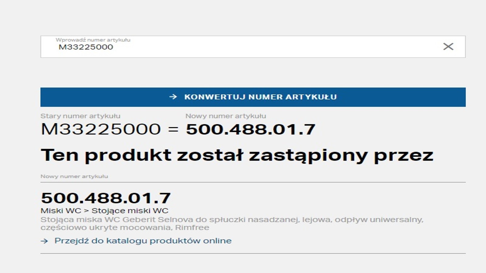 Konwerter numerów artykułów Konwerter numerów artykułów