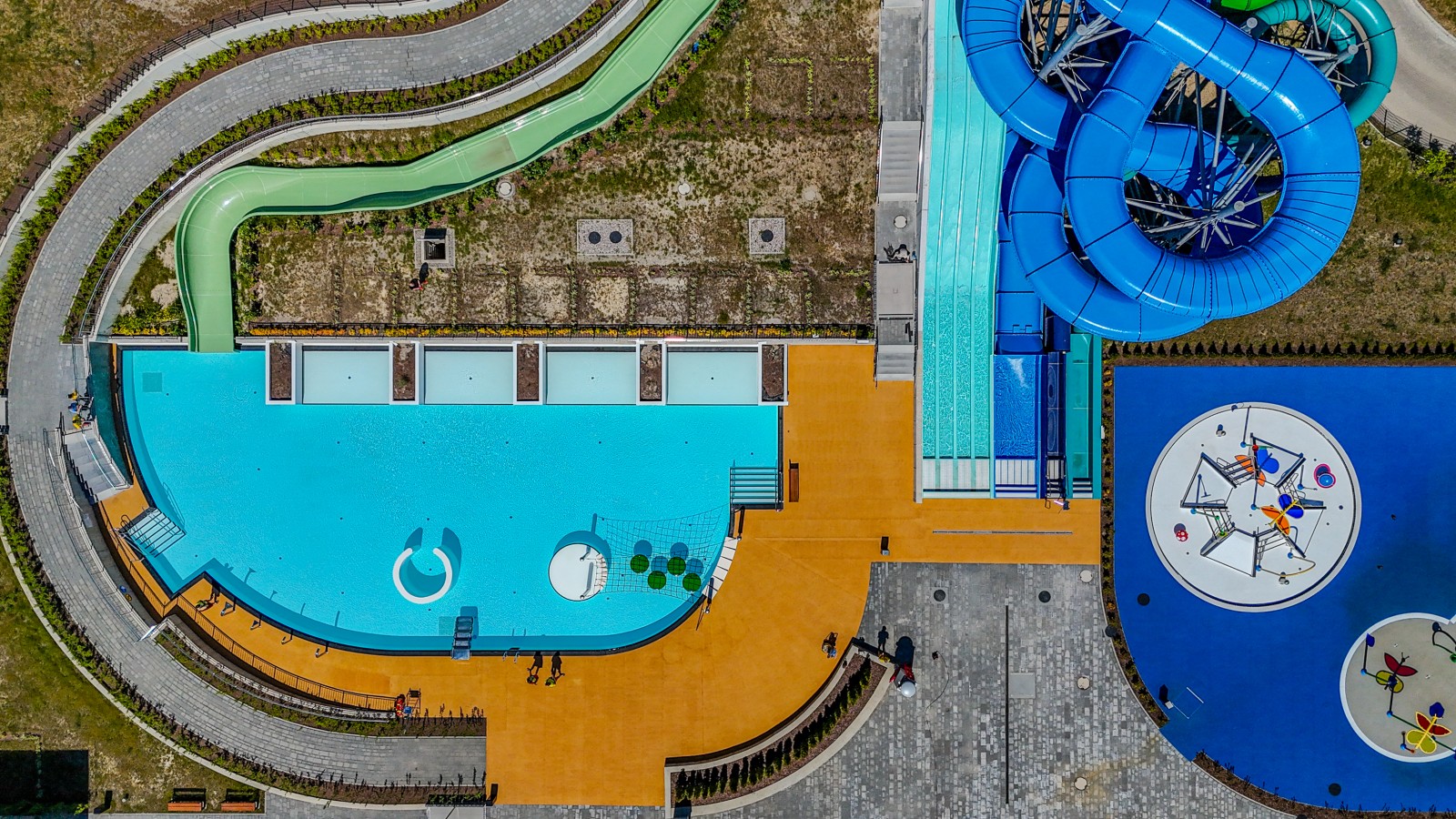 Widok z góry na Fabrykę Wody