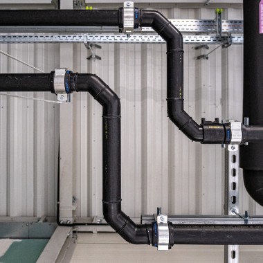 system wodociągowy Geberit w biurowcu system High5ive w Krakowie (© Skanska) system wodociągowy Geberit w biurowcu system High5ive w Krakowie (© Skanska)