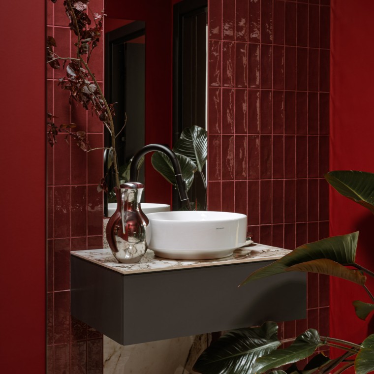 Strefa umywalki w salonie Macieja Maniewskiego Strefa umywalki w salonie Macieja Maniewskiego