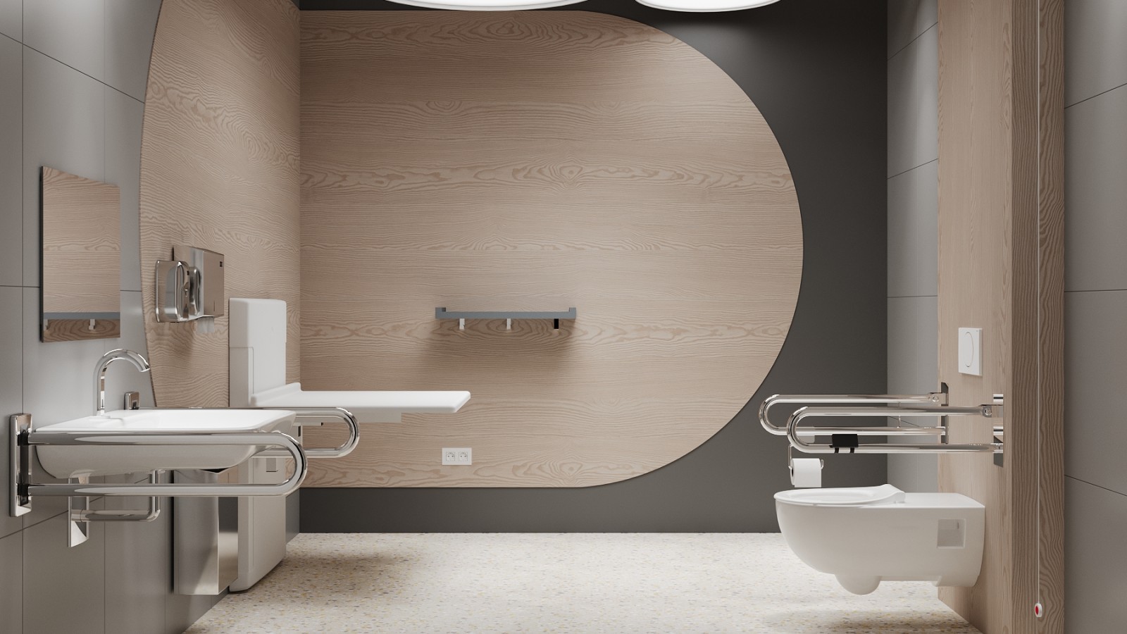 Łazienka dostępna dla osób z niepełnosprawnością