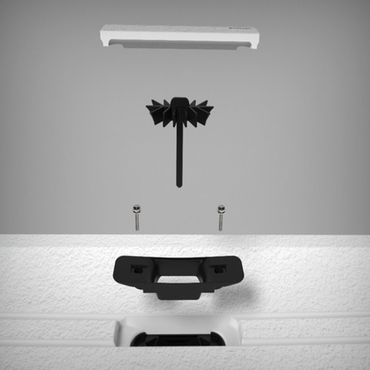 Wyjmowana pokrywa i wkład do zbierania zanieczyszczeń w syfonie Geberit do brodzików Sestra