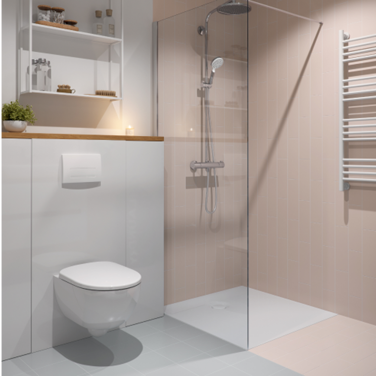 łazienka na wynajem z serią łazienkową Geberit Compact łazienka na wynajem z serią łazienkową Geberit Compact