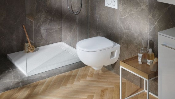 Łazienka z produktami Geberit