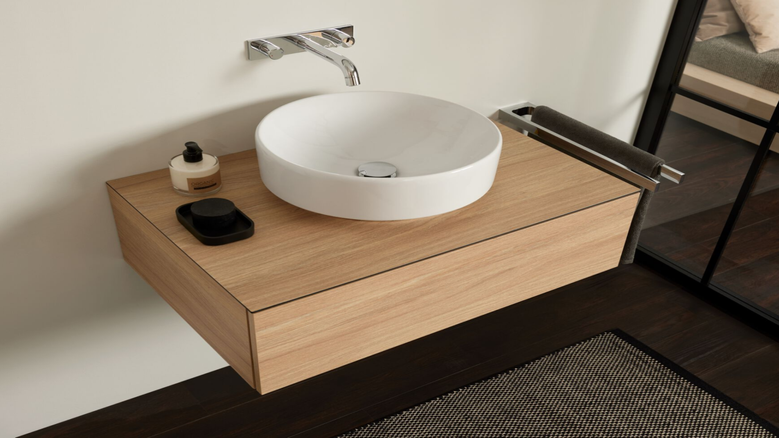 umywalka nablatowa na szafce pod umywalkę z serii Variform Geberit umywalka nablatowa na szafce pod umywalkę z serii Variform Geberit