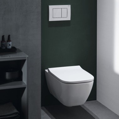 Miska wisząca WC Smyle Square z przyciskiem Delta 30 Miska wisząca WC Smyle Square z przyciskiem Delta 30
