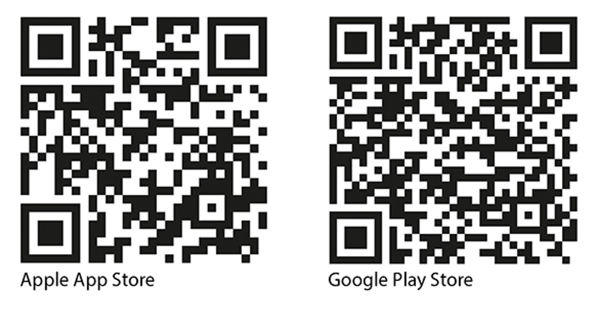 Kod QR dla aplikacji Geberit Home na iOS i aplikacji Geberit Home na Android