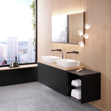 Lustro Geberit Option Plus z umywalką i szafką pod umywalkę Geberit ONE Lustro Geberit Option Plus z umywalką i szafką pod umywalkę Geberit ONE