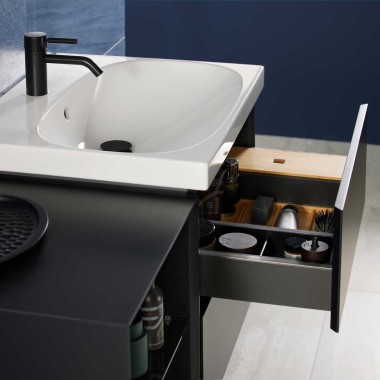 Mix & Match – umywalka Geberit Acanto z szafką pod umywalkę Geberit ONE bez wycięcia na syfon Mix & Match – umywalka Geberit Acanto z szafką pod umywalkę Geberit ONE bez wycięcia na syfon