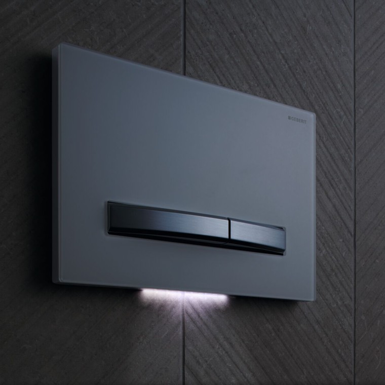 Geberit Sigma50 prostokątny ze światłem orientacyjnym Geberit Sigma50 prostokątny ze światłem orientacyjnym