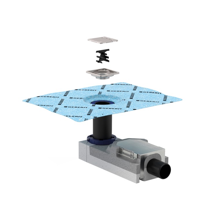 Zestaw montażowy do wpustu podłogowego pod prysznic Geberit