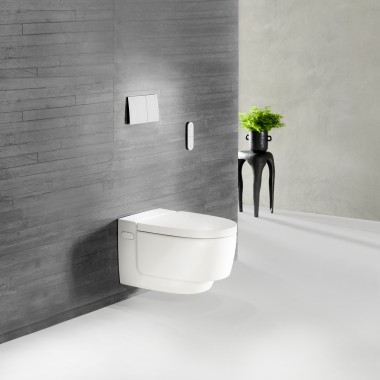 Toaleta myjąca Geberit AquaClean Mera w bieli Toaleta myjąca Geberit AquaClean Mera w bieli