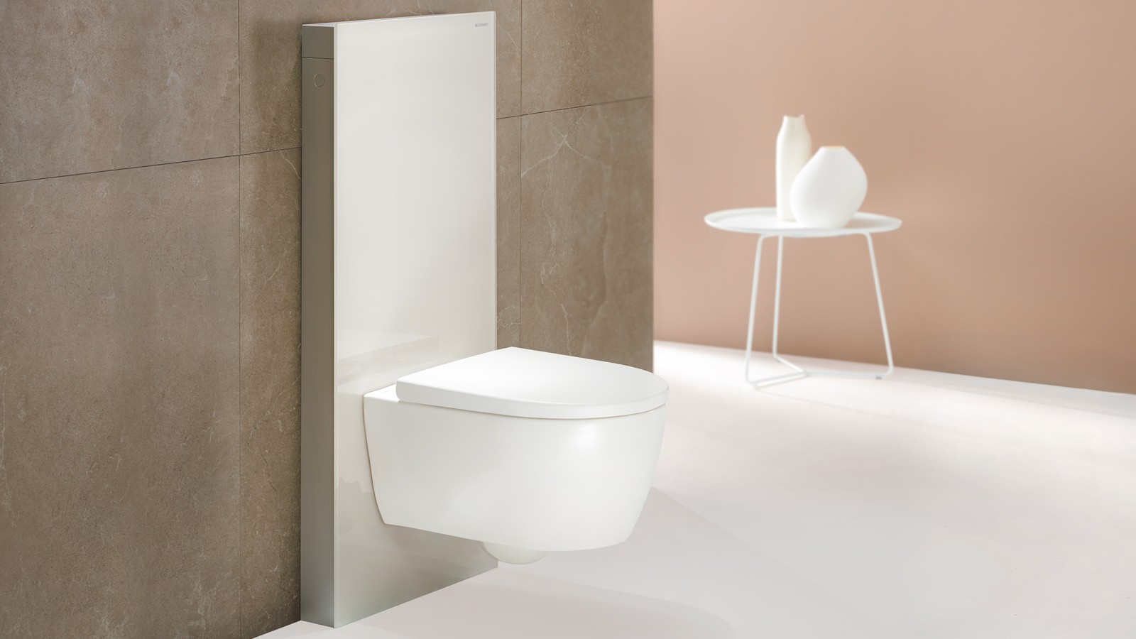 Toaleta Geberit WC iCon z modułem sanitarnym Monolith Plus