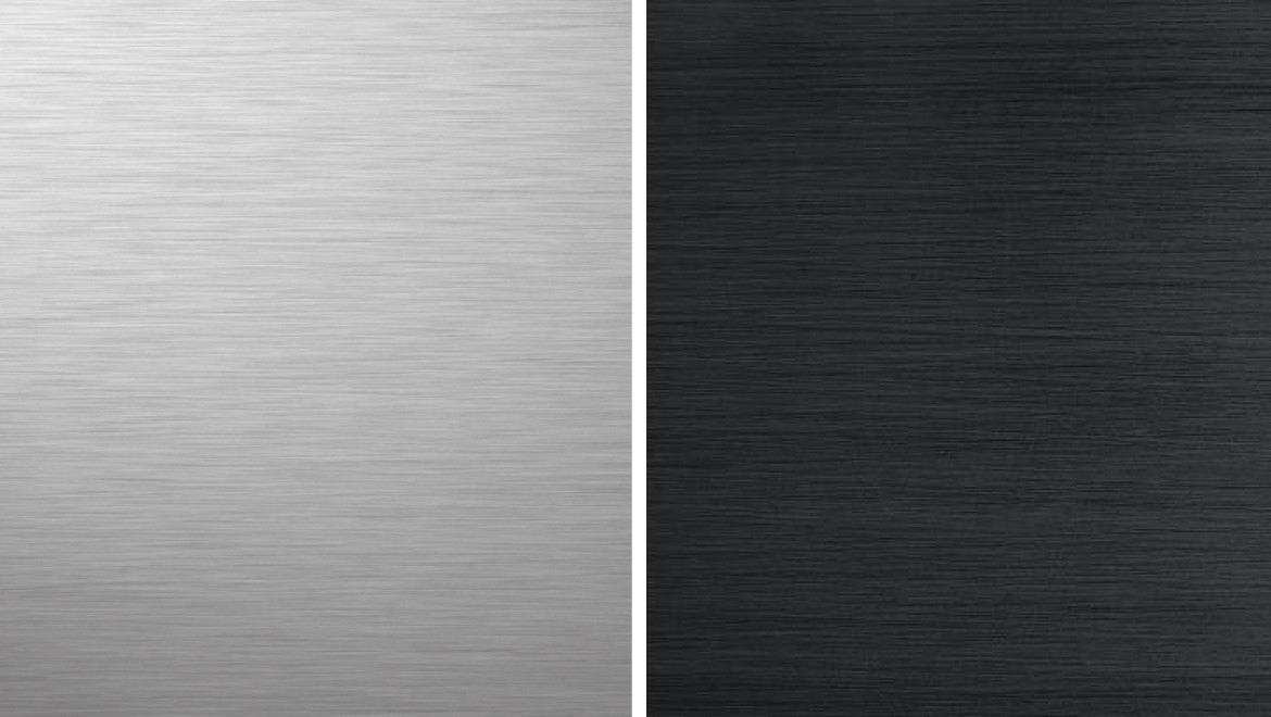 Okładziny boczne Geberit Monolith w kolorze chromu i czarnego chromu