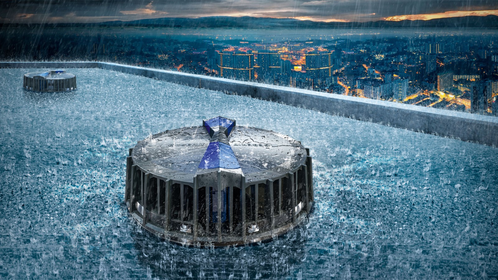 System odwodnienia dachów Geberit Pluvia