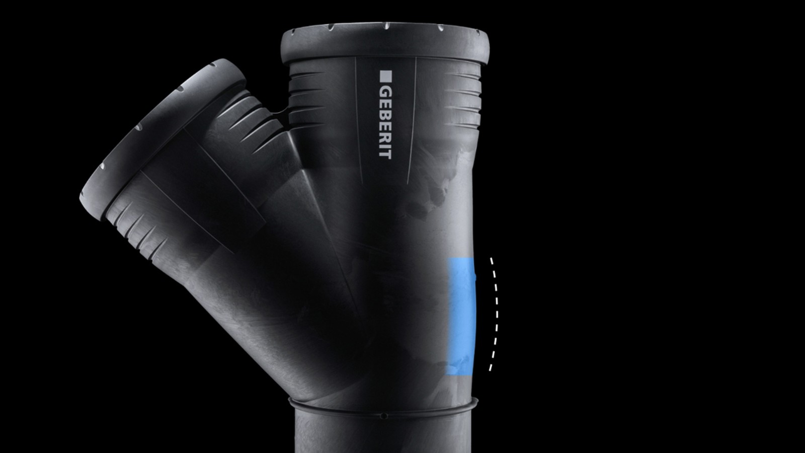 System kanalizacyjny Geberit Silent-Pro: grubsze ścianki w strefach uderzeń