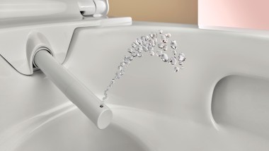 Toaleta z funkcją mycia: dysza natryskowa toalety myjącej Geberit AquaClean Alba