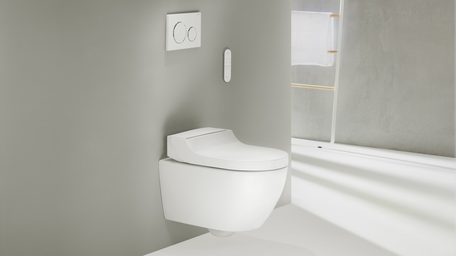 Geberit AquaClean Tuma Comfort z pilotem Sigma20 Geberit AquaClean Tuma Comfort z pilotem Sigma20