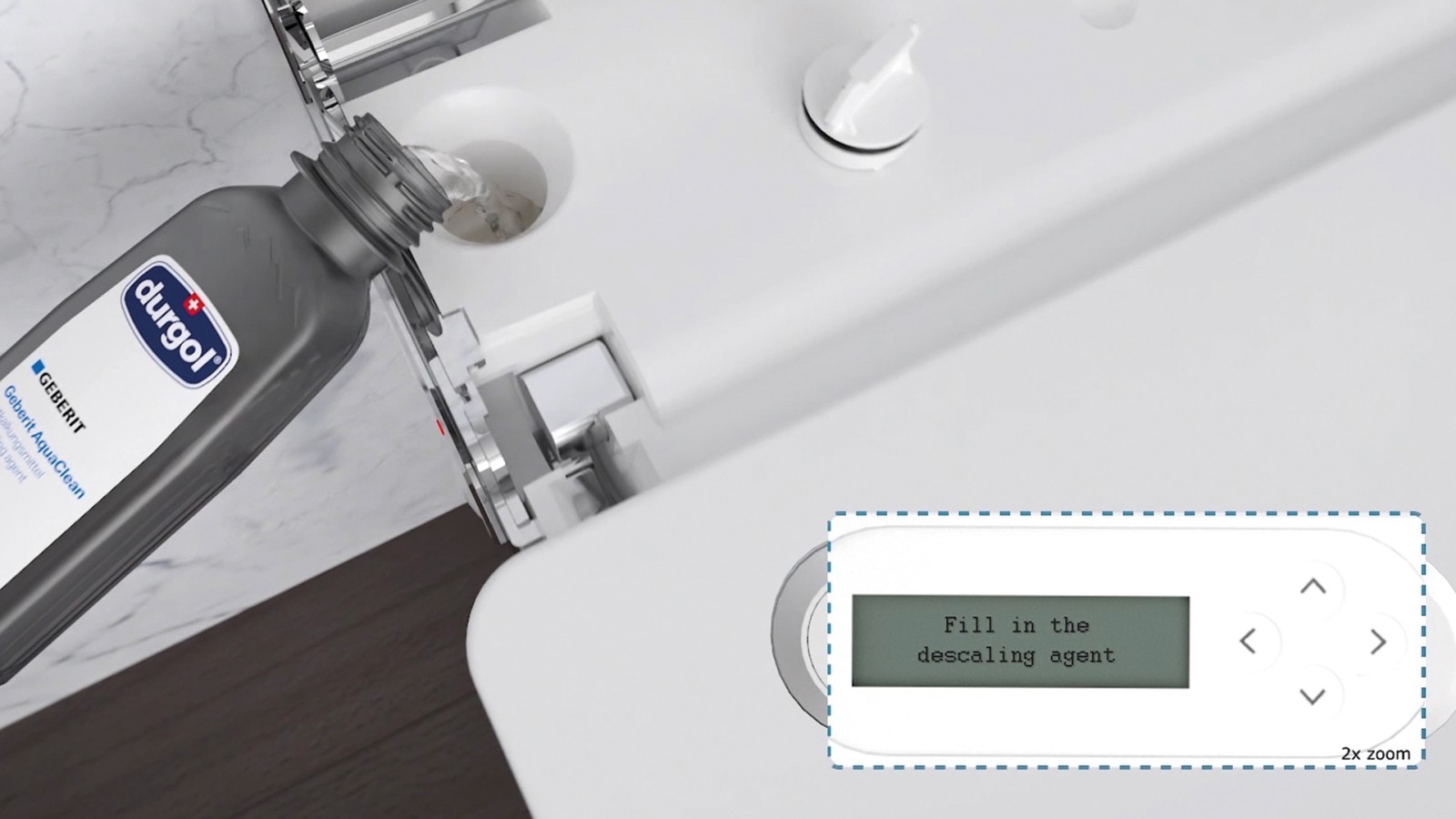 odkamienianie toalety myjącej Geberit AquaClean odkamienianie toalety myjącej Geberit AquaClean