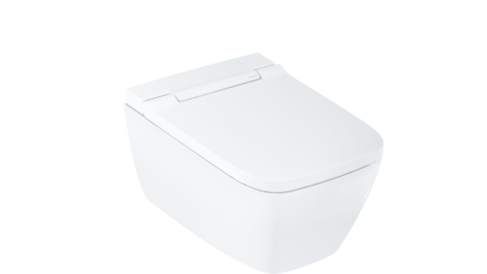 Geberit AquaClean Sela w wersji kwadratowej z panelem dekoracyjnym w kolorze biały-alpin Geberit AquaClean Sela w wersji kwadratowej z panelem dekoracyjnym w kolorze biały-alpin