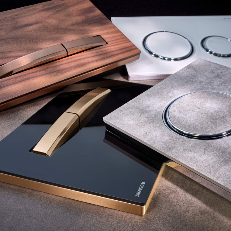 Przyciski spłukujące Geberit z serii Sigma50 Przyciski spłukujące Geberit z serii Sigma50