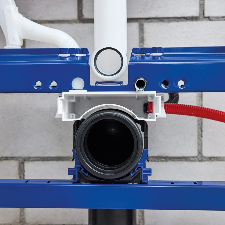 Stelaż Duofix z przygotowaną puszką Power & Connect