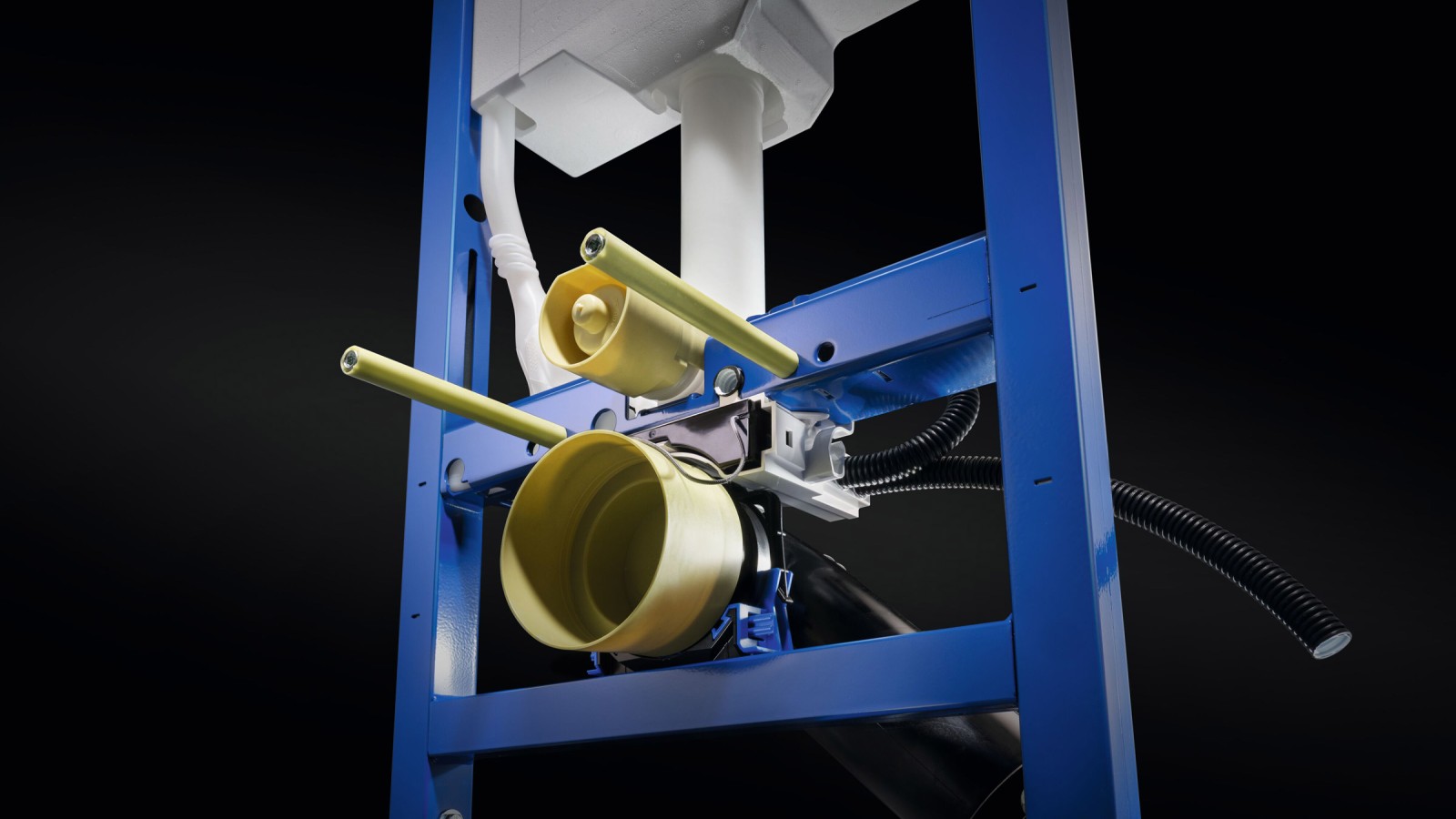 Wygodne podłączenie elektryczne za pomocą skrzynki Power & Connect Box na stelażu podtynkowym do WC Wygodne podłączenie elektryczne za pomocą skrzynki Power & Connect Box na stelażu podtynkowym do WC