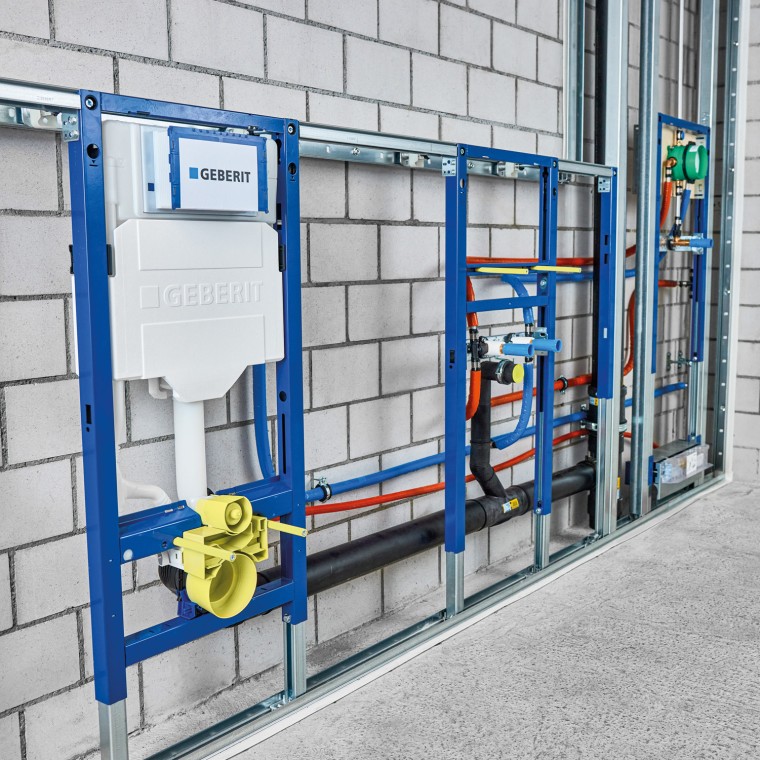 System Duofix do instalacji podtynkowej WC, umywalki i prysznica