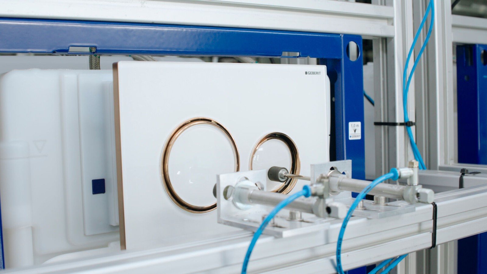 Test jakości przycisku uruchamiającego Sigma21 w systemie WC