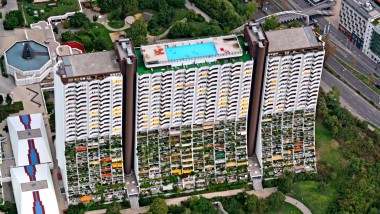 W tamtym czasie baseny były nowością w budownictwie socjalnym i znakiem rozpoznawczym architekta Harry'ego Glücka. (© Julius Silver) W tamtym czasie baseny były nowością w budownictwie socjalnym i znakiem rozpoznawczym architekta Harry'ego Glücka. (© Julius Silver)