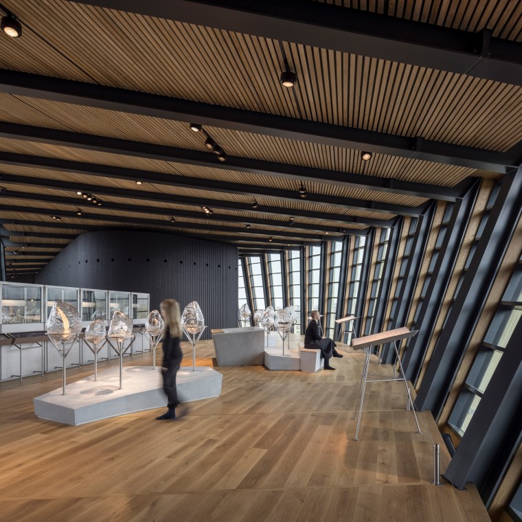 Wystawa wewnątrz Centrum Icefjord w Ilulissat (© Adam Mørk) Wystawa wewnątrz Centrum Icefjord w Ilulissat (© Adam Mørk)