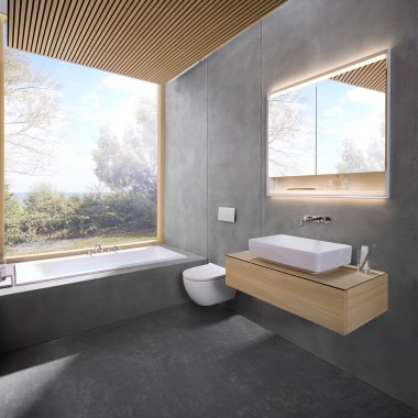 Zwycięski projekt łazienki 6x6 „Serenity” (© Geberit) Zwycięski projekt łazienki 6x6 „Serenity” (© Geberit)