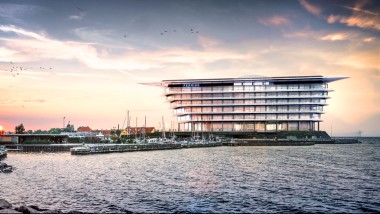 Wyspa pływającej lekkości: Nowa siedziba firmy farmaceutycznej Ferring Pharmaceuticals w Kastrup w Danii (©Foster&Partners)