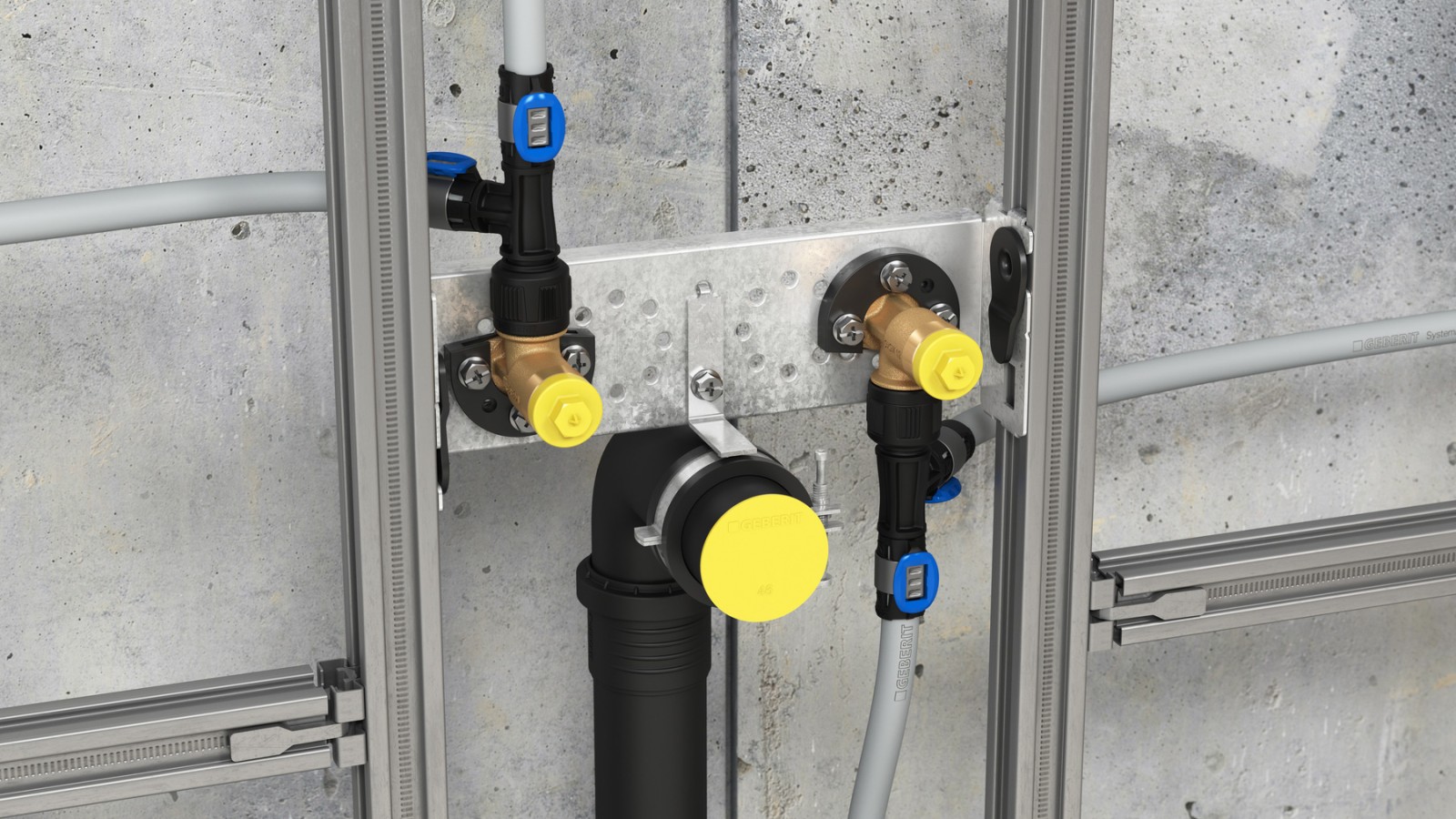 Trójniki Geberit MasterFix