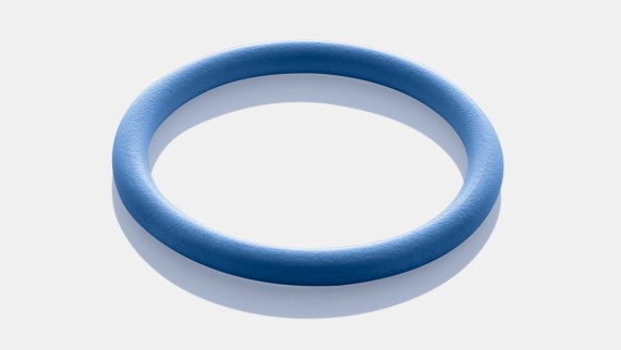 Niebieski pierścień uszczelniający FKM Geberit Mapress do instalacji solarnych