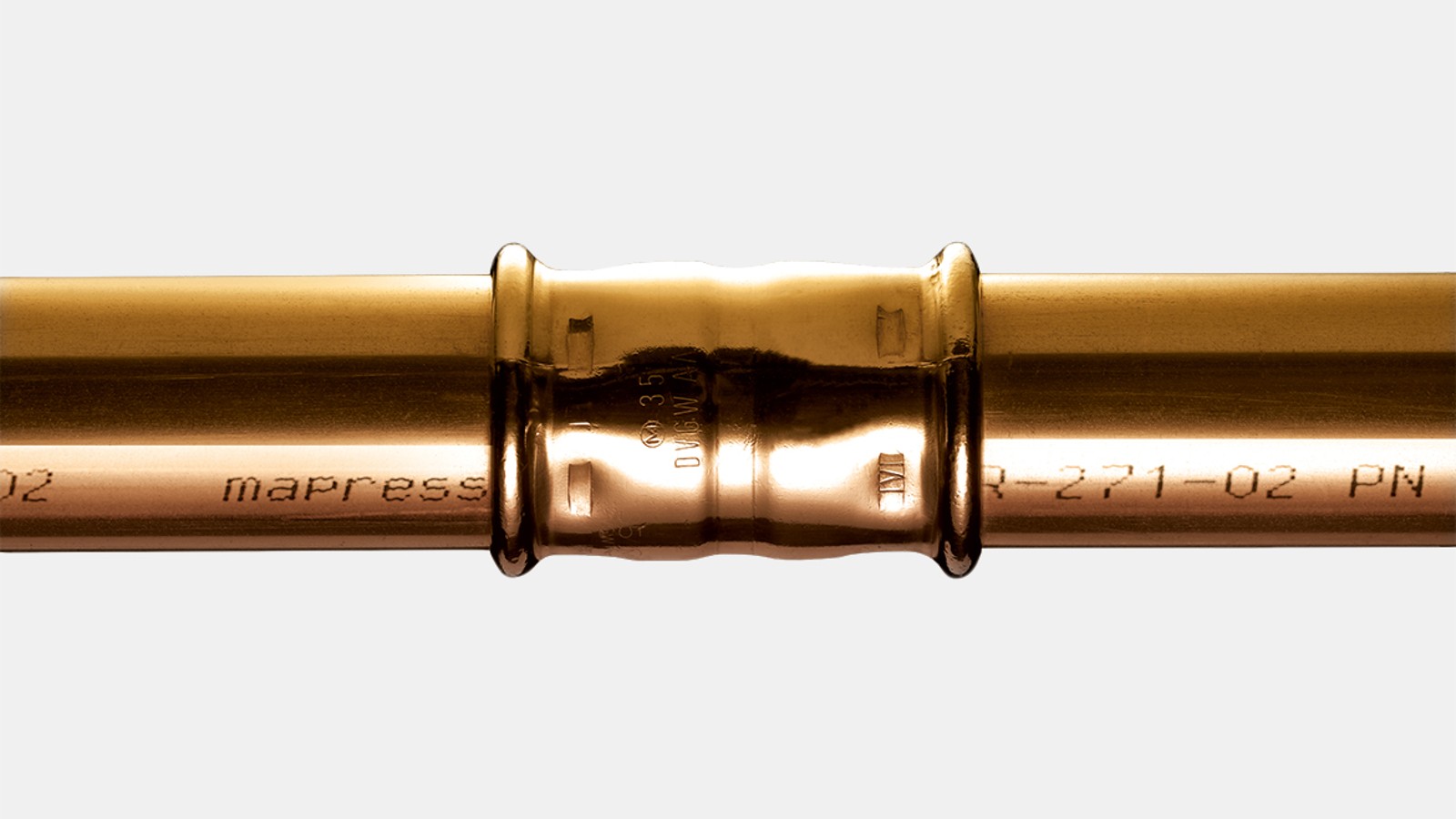 Rury systemowe Geberit MapressCuNiFe zaciśnięte z gniazdem Geberit MapressCuNiFe Rury systemowe Geberit MapressCuNiFe zaciśnięte z gniazdem Geberit MapressCuNiFe