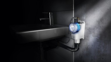 Geberit HS01 spłuczka higieniczna do rzadko używanej umywalki (© Geberit)