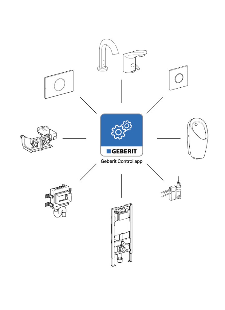 Aplikacja Geberit Control Aplikacja Geberit Control