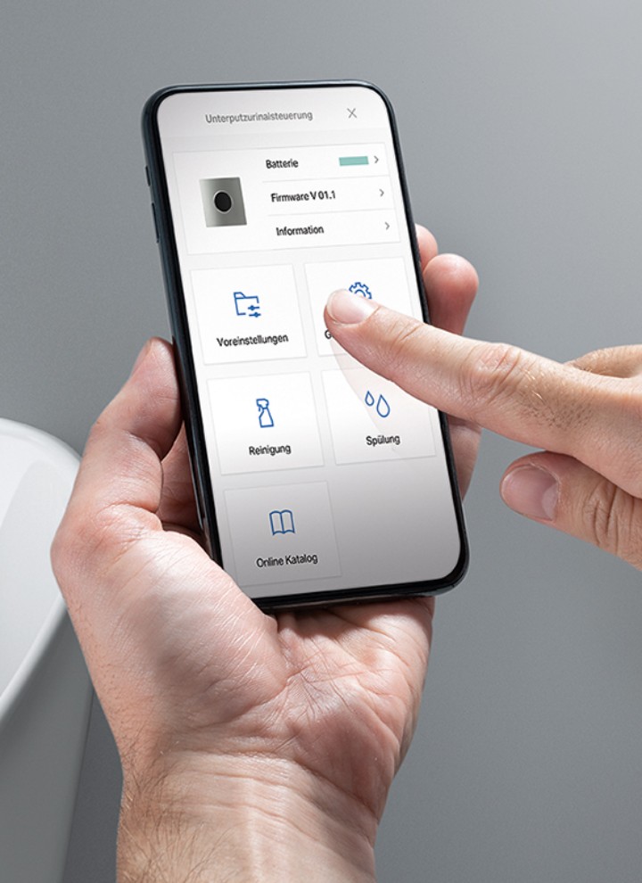 Aplikacja Geberit Control steruje instalacjami sanitarnymi Aplikacja Geberit Control steruje instalacjami sanitarnymi