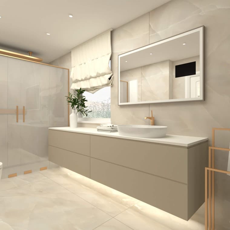 Projekt łazienki z produktami Geberit Projekt łazienki z produktami Geberit