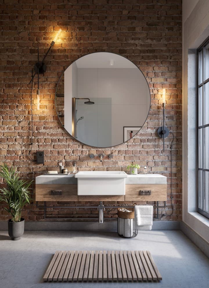 umywalka w łazience w stylu nowojorskim umywalka w łazience w stylu nowojorskim