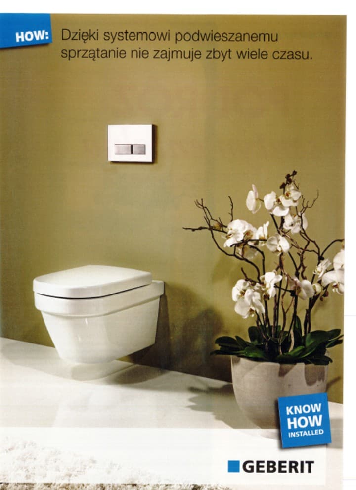 Stara reklama Geberit w magazynie M jak mieszkanie Stara reklama Geberit w magazynie M jak mieszkanie