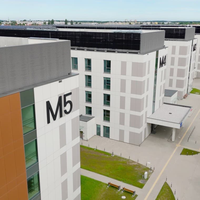 Widok bloków szpitala Widok bloków szpitala